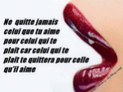Ne quitte jamais.....